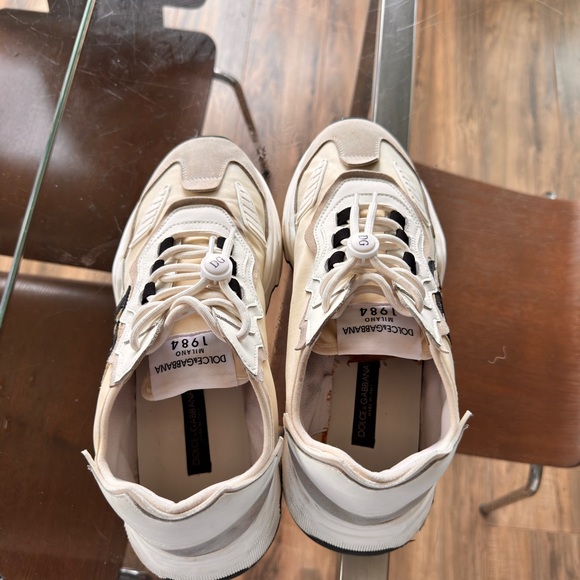 Dolce Gabbana white and blue Sneakers - Picture 4 of 5